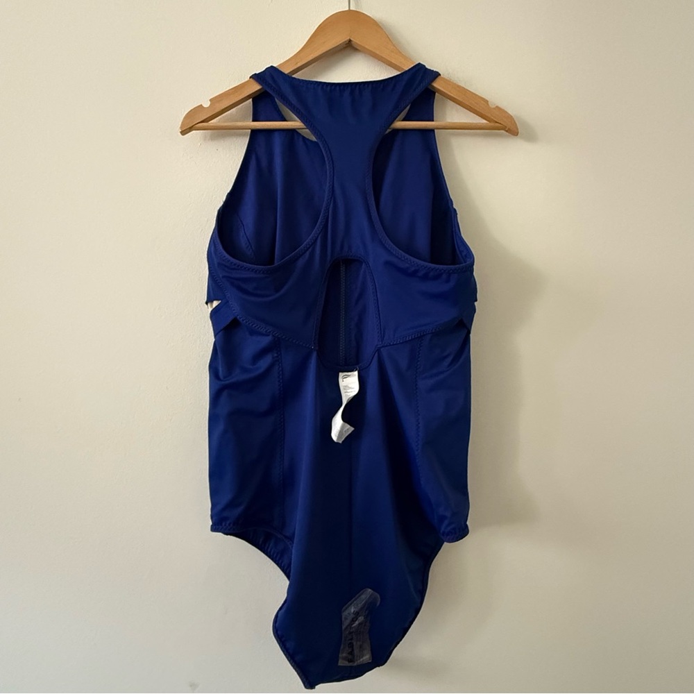 NWT Fabletics High Tide Zip-Front One-Piece Swimsuit Admiral Blue Size XXL/1X - Picture 5 of 10